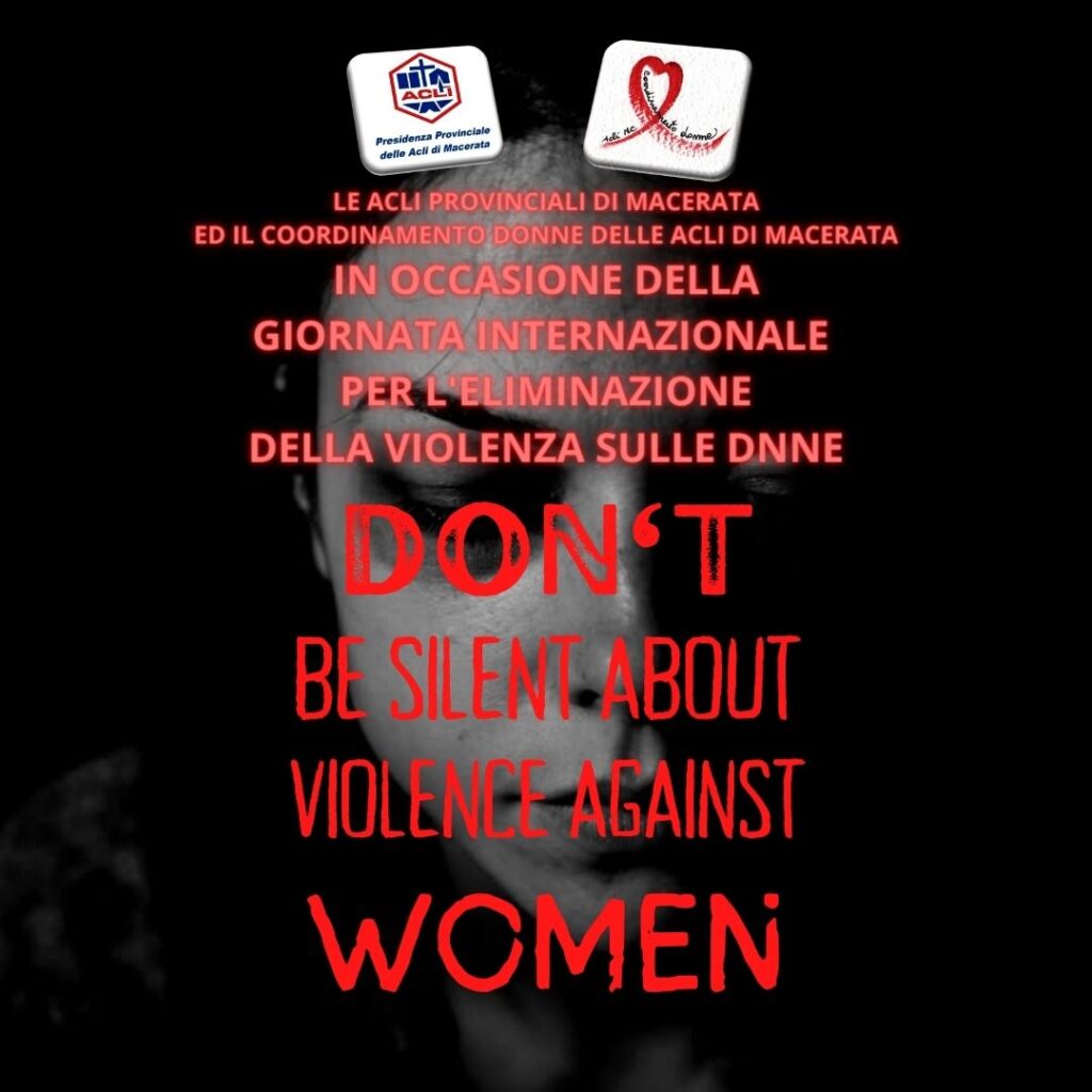 Il 25 Novembre, Giornata internazionale per l’eliminazione della violenza contro le donne
