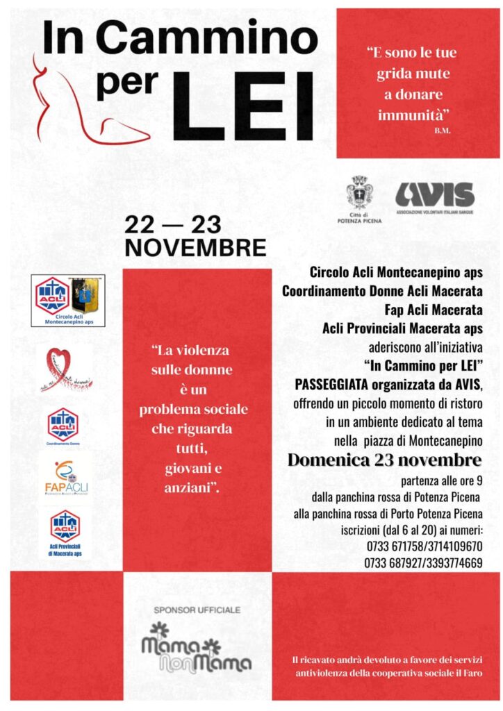In cammino per lei: un percorso di solidarietà e sensibilizzazione contro la violenza alle donne